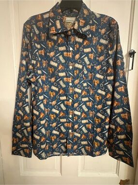Kennington Rockin K Ranchwear by Kennington button up western print size M